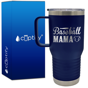 Baseball Mama 20oz Baseball Travel Mug