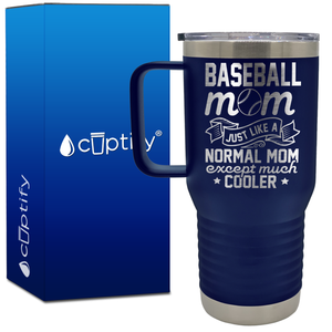 Baseball Mom Just Like a Normal Mom 20oz Baseball Travel Mug