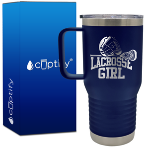 Lacrosse Girl 20oz Lacrosse Travel Mug