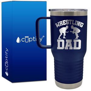 Wrestling Dad 20oz Wrestling Travel Mug