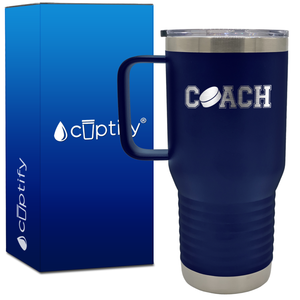 Coach Hockey 20oz Coach Travel Mug