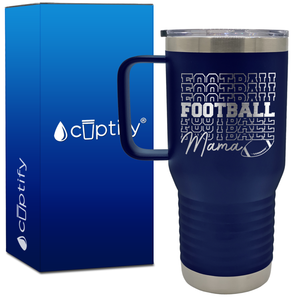 Football Football Mama 20oz Football Travel Mug