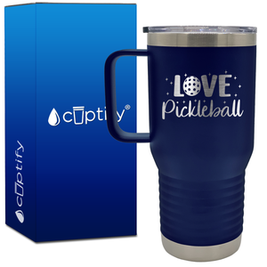 Pickleball Love 20oz Pickleball Travel Mug