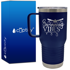 Swimming Vibes 20oz Swimming Travel Mug