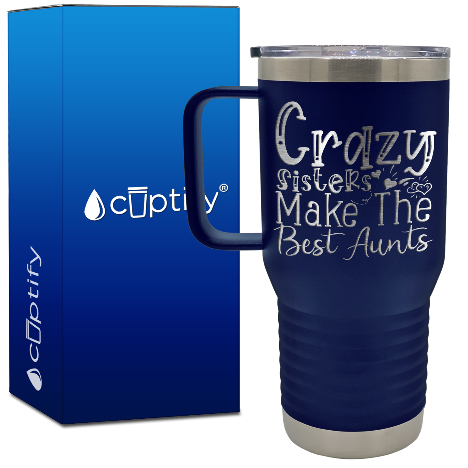 Crazy Sisters Make the Best Aunts 20oz Aunt Travel Mug