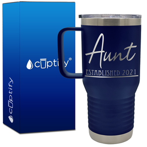 Aunt Established 20oz Aunt Travel Mug