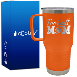 Football Mom 20oz Mom Travel Mug