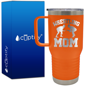 Wrestling Mom 20oz Wrestling Travel Mug