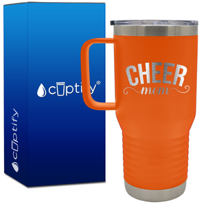 Cheer Mom Swoosh 20oz Cheer Travel Mug