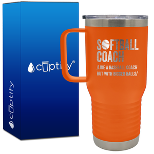 Softball Coach 20oz Coach Travel Mug