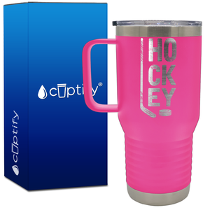 HO CK EY 20oz Hockey Travel Mug