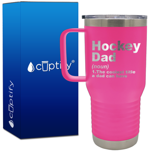 Hockey Dad Definition 20oz Hockey Travel Mug