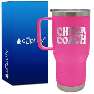 Cheer Coach Groovy 20oz Cheer Travel Mug