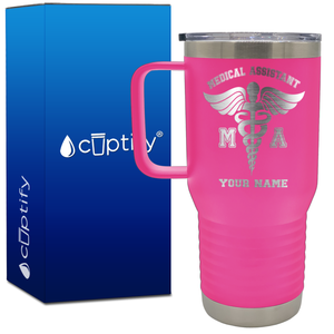 Personalized MA Medical Assistant 20oz Medical Travel Mug