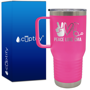 Peace Love CMA 20oz CMA Travel Mug