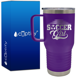 Soccer Girl 20oz Soccer Travel Mug