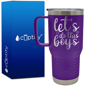 Let's Do This Boys Baseball 20oz Baseball Travel Mug