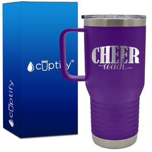 Cheer Coach Script 20oz Cheer Travel Mug