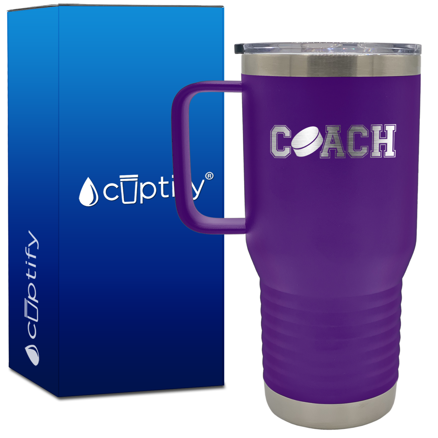 Coach Hockey 20oz Coach Travel Mug