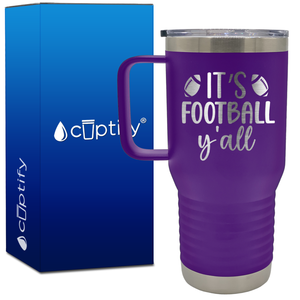 It's Football Y'all 20oz Football Travel Mug