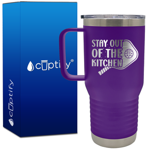 Pickleball Stay Out of the Kitchen 20oz Pickleball Travel Mug