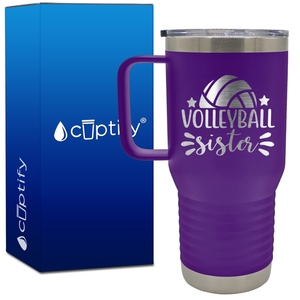 Volleyball Sister Stars 20oz Volleyball Travel Mug