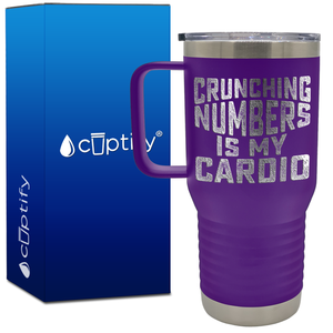 Crunching Numbers is my Cardio 20oz Accountant Travel Mug