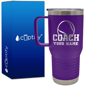 Tennis Coach 20oz Tennis Travel Mug