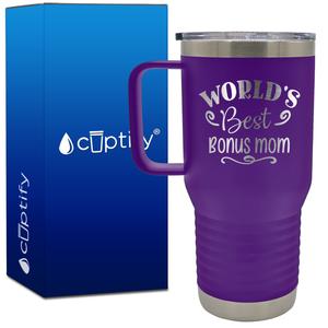 World's Best Bonus Mom 20oz Mom Travel Mug