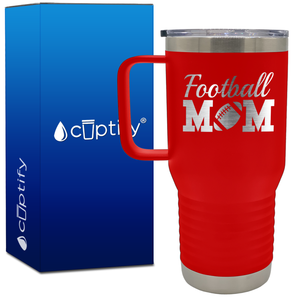 Football Mom 20oz Mom Travel Mug