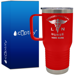 Personalized LPN Licensed Practical Nurse 20oz Medical Travel Mug