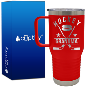 Hockey Grandma 20oz Hockey Travel Mug