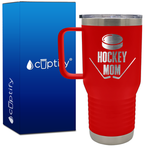 Hockey Mom 20oz Hockey Travel Mug