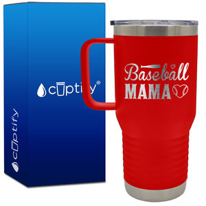 Baseball Mama 20oz Baseball Travel Mug