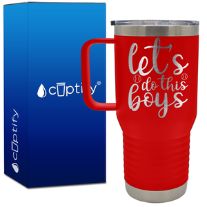 Let's Do This Boys Baseball 20oz Baseball Travel Mug