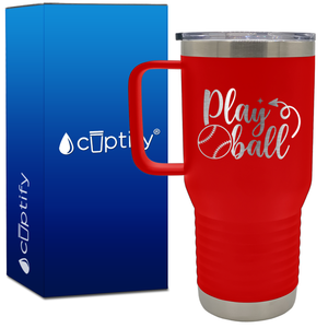 Play Ball 20oz Baseball Travel Mug