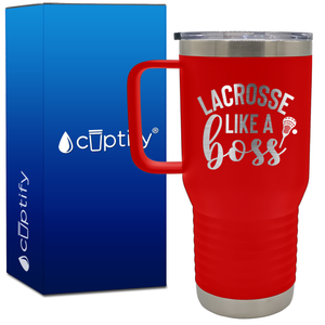 Lacrosse Like a Boss 20oz Lacrosse Travel Mug