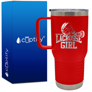 Lacrosse Girl 20oz Lacrosse Travel Mug