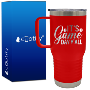 It's Game Day Y'all Softball 20oz Softball Travel Mug