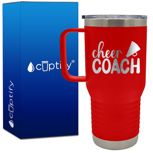 Cheer Coach with Megaphone 20oz Cheer Travel Mug