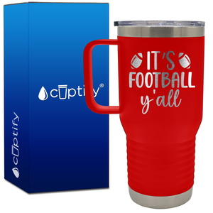 It's Football Y'all 20oz Football Travel Mug