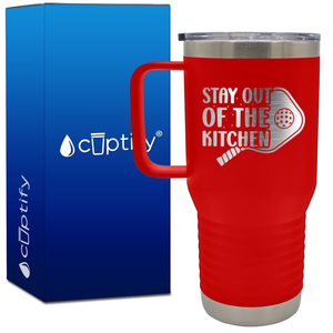 Pickleball Stay Out of the Kitchen 20oz Pickleball Travel Mug