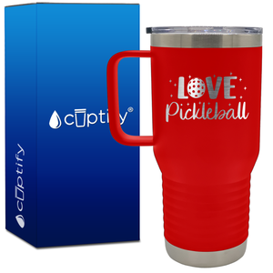 Pickleball Love 20oz Pickleball Travel Mug