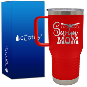 Swim Mom 20oz Swimming Travel Mug