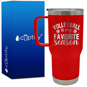 Volleyball is my Favorite Season 20oz Volleyball Travel Mug