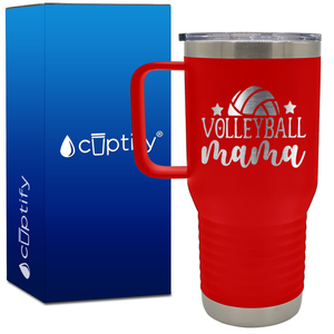 Volleyball Mama Stars 20oz Volleyball Travel Mug