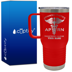 Personalized APRN Advanced Practice Registered Nurse 20oz Medical Travel Mug