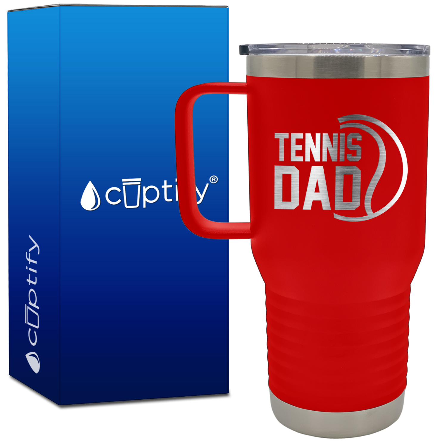 Tennis Dad 20oz Tennis Travel Mug