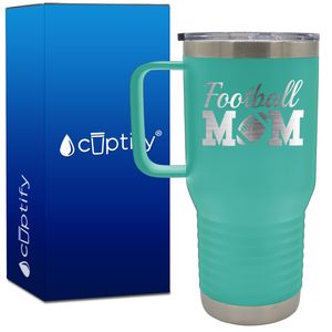 Football Mom 20oz Mom Travel Mug