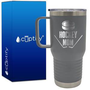 Hockey Mom 20oz Hockey Travel Mug